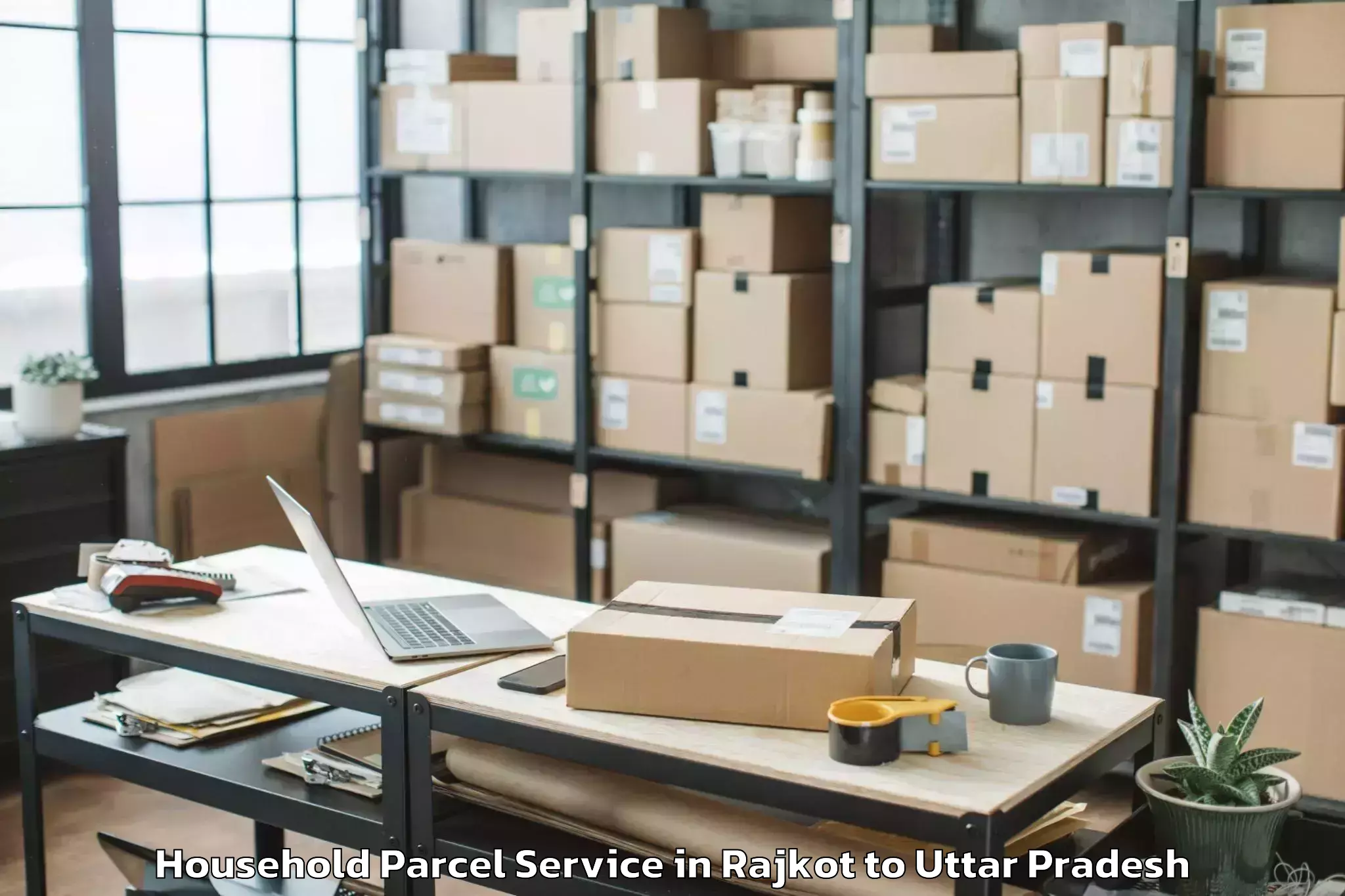 Hassle-Free Rajkot to Sasni Household Parcel